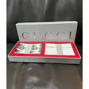 Gucci Silver Buckle Gift Set Authentic Gucci Special Edition Holiday Stationary